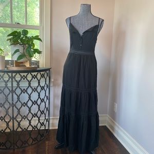 Black ruffle dress